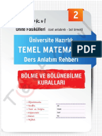 Temel Matematik Dersi Bolme Ve Bolunebilme Kurallari Konu Anlatimi Ve Orneklendirme