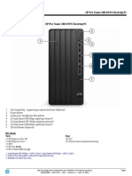 Quickspecs: HP Pro Tower 280 G9 Pci Desktop PC