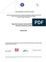 I.raport de Evaluare A Interventiilor POSDRU in Domeniul Incluziunii Sociale