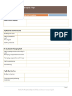 Classroom Management Plan Template