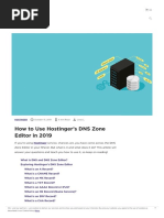 Hostinger DNS Zone Editor - A Complete Beginner's Guide