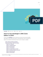 Hostinger DNS Zone Editor - A Complete Beginner's Guide