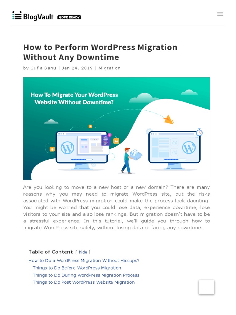 WordPress Migration Without Downtime | PDF | File Transfer Protocol ...
