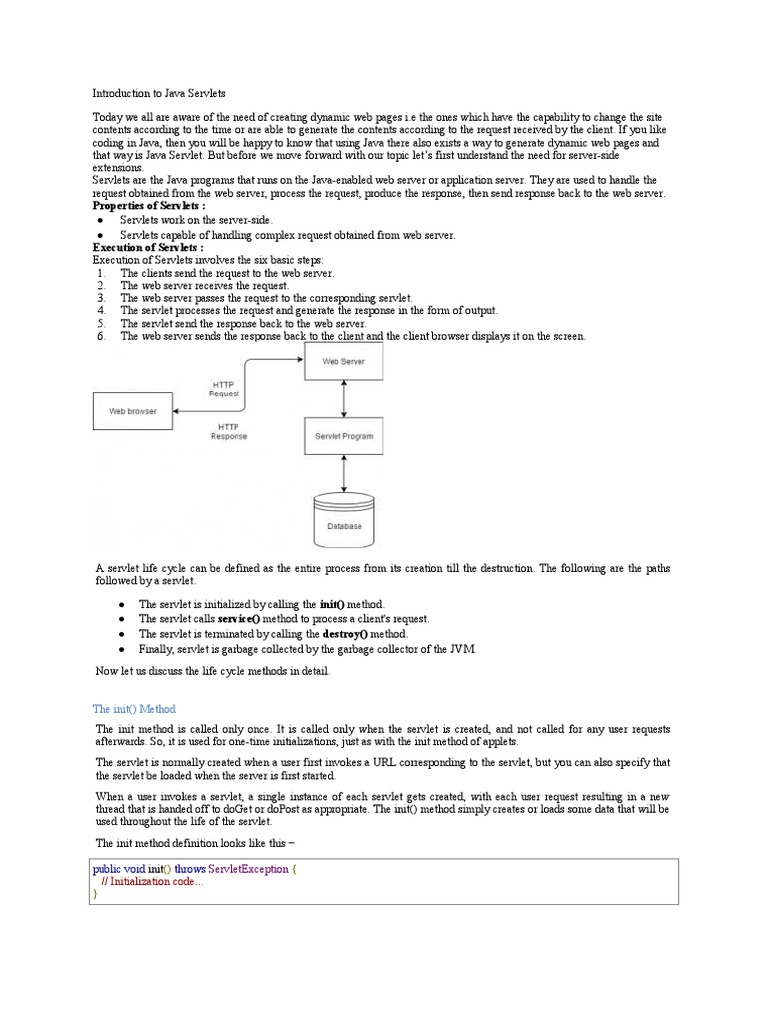 Java Servlets | PDF | Port (Computer Networking) | Method (Computer ...