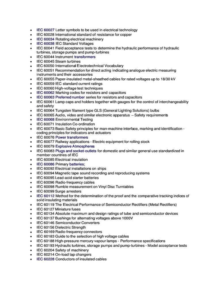 IEC 60027 Electrical Symbols Guide | PDF | Insulator (Electricity ...