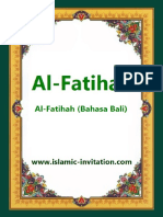 Surah Al-Fatiha Bahasa Bali