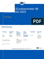 Eurobalometer Standard 98 Winter 2022-2023 Presentation en