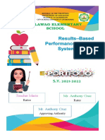 Teacher's RMPS E-Porfolio Editable Template in Word File - Portrait 2022