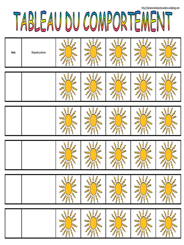 Tableau Du Comportement | PDF