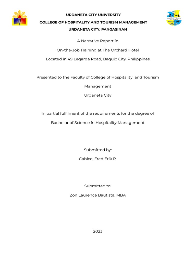 Narrative Report PDF Housekeeping