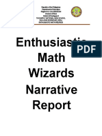 Narrative Report Math Wizards