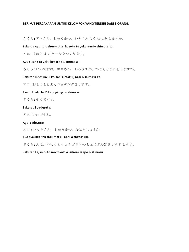 Percakapan 3 Orang Pdf