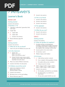 (LB ANSWER) Cambridge Global English 1