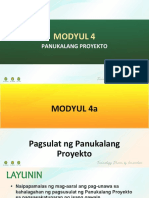 (M4S1-POWERPOINT) Panukalang Proyekto