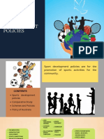 Sports Development Policies