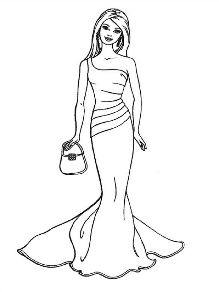 Barbie Coloring Pages | PDF