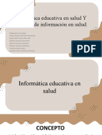 Informática Educativa en Salud Y Sistemas de Información en Salud. Equipo 4