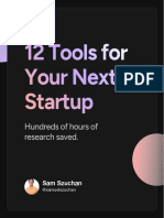 12 Tools For Your Next Startup