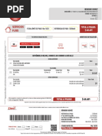 Factura Claro Domicilio Jorge | PDF | Factura | Industrias de servicio