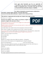 Documentos de Admissão