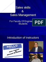 Sales Skills & Sales Management