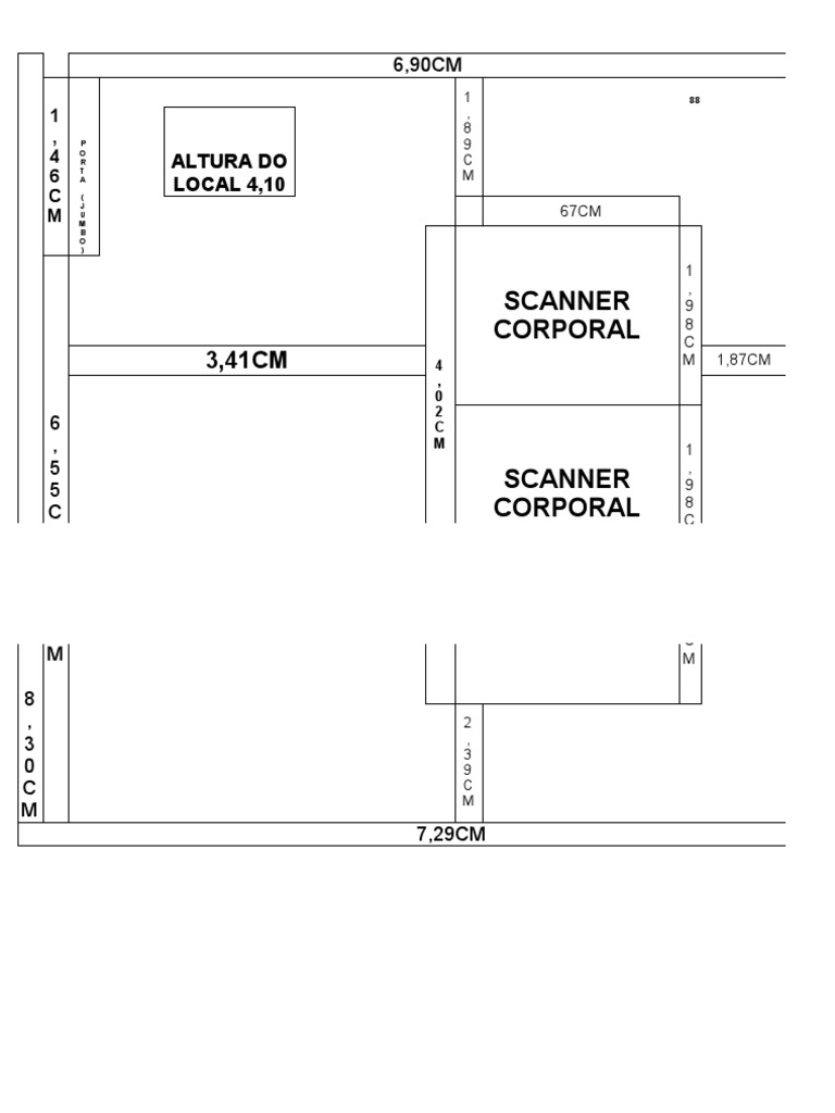 Medida do scanner pdf