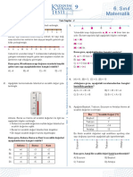 Sınıf 6. Sınıf Matematik Matematik: A K L M N P R S T V Z Y