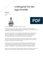 Pentingnya Mengenali Diri Dan Peran Sebagai Pendidik