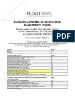 V 13.0 EUCAST QC Tables Routine and Extended QC