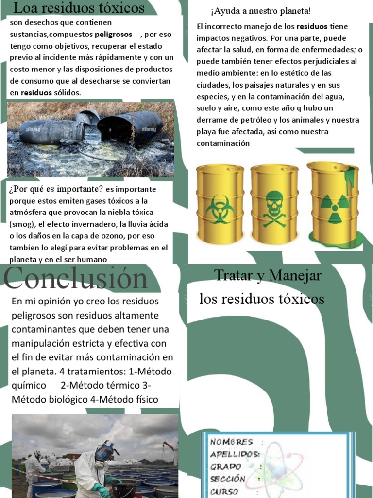 Residuos Toxicos | PDF