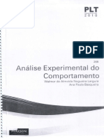 Análise Experimental Do Comportamento Walmor de Almeida