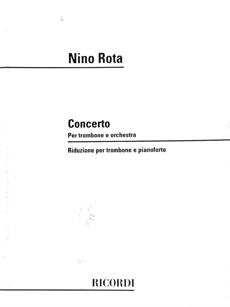 Nino Rota - Concerto | PDF