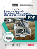 Proyecto Normativo Manual de Diseño Sismorresistente de Estructuras Subterráneas para La Infraestructura Vial