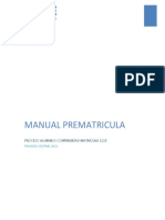 Manual Menu Prematricula Alumno Vportal 2