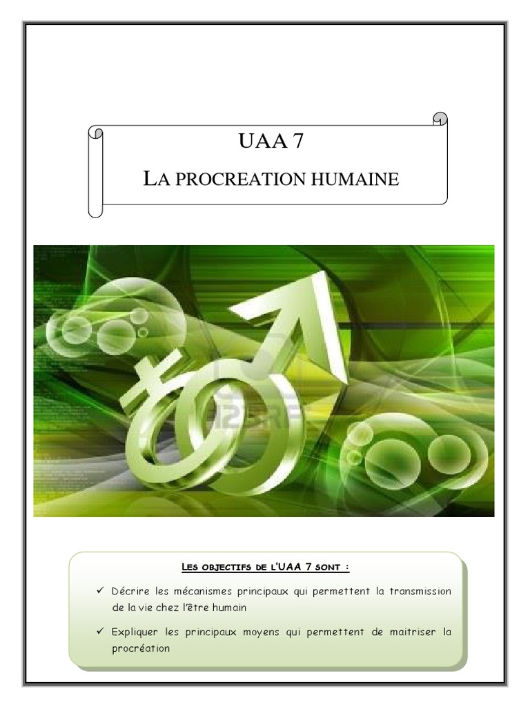 UAA7 La Procréation Humaine Prof-2 | PDF | Hypothalamus | Système ...