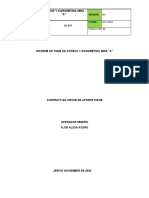 Informe de Toma de Aforos y Sicrometria Mina