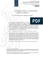 ARTIGO - Por Uma Morfologia Histórico-Construcional - Primeiras - Mailson Lopes