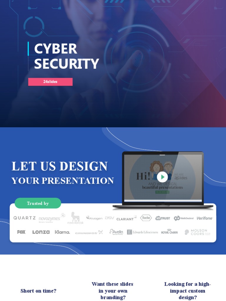 Cyber Security PPT Template - Creative | PDF | Secure Communication ...