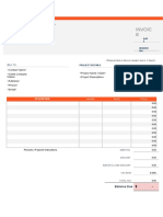Consulting Invoice Template 5 Word