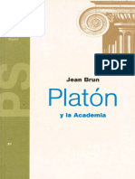 Platon y La Academia - Jean Brun