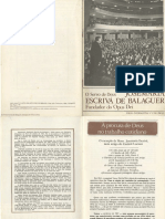 O Servo de Deus Josemaría Escrivá de Balaguer Fundador Do Opus Dei Folha Informativa #3 (1980)