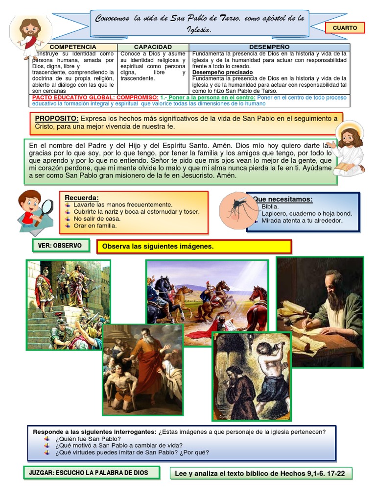Conociendo La Vida De San Pablo Pdf Pablo El Apóstol Jesús