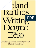 Roland Barthes Writing Degree Zero 1953pdf