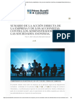 Acciones de Accionistas y Sociedad Contra Administradores