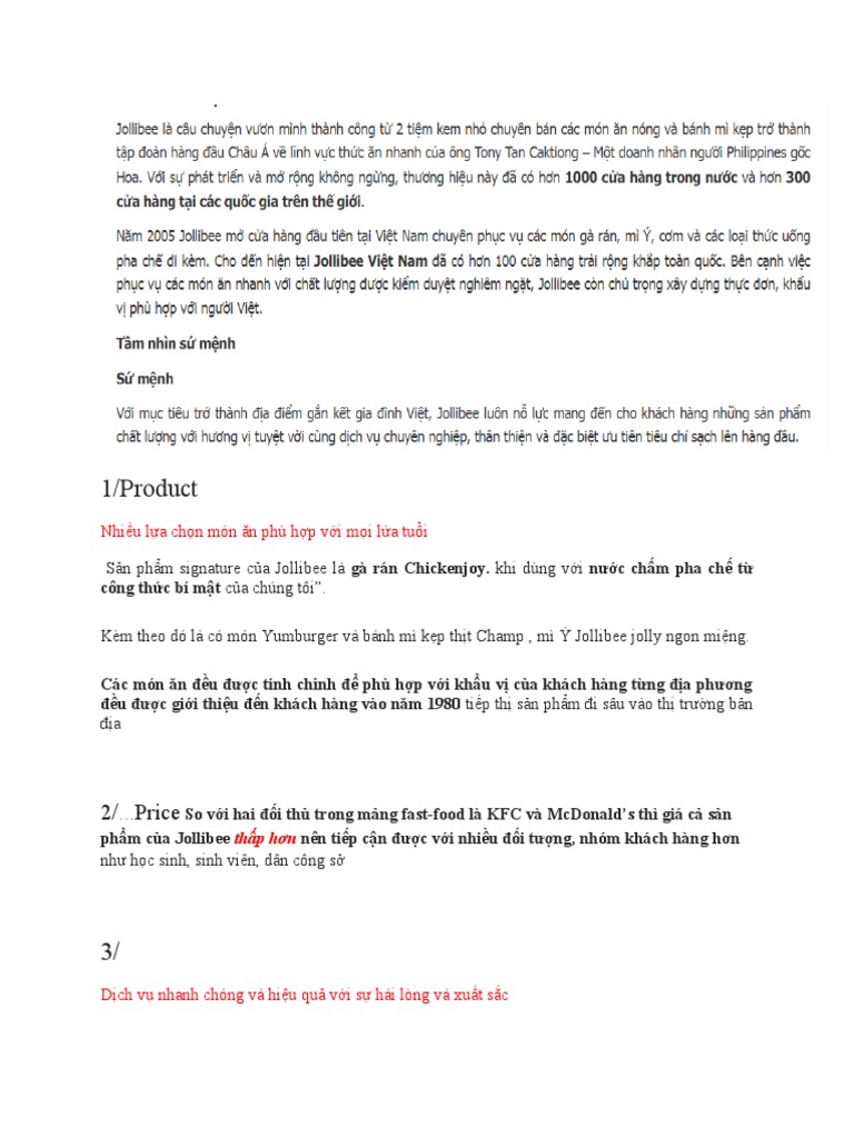 VALUEPROPOSITIONJOLLIBEE PDF