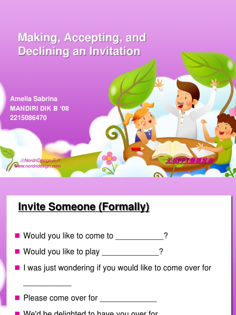 Invitation Responses Guide | PDF