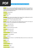 Willy Wonka and The Chocolate Factory Script | PDF | Foods | Leisure