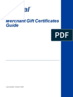 Merchant Gift Certificates Guide: Last Updated: October 2009