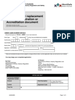 Replacement Document Application Form