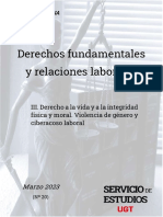 Derecho A La Vida y A La Integridad Fisica y Moral. Violencia de Genero y Ciberacoso Laboral 1